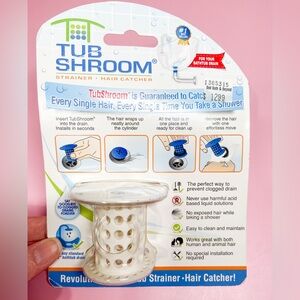 Tub Shroom Replacement Sink or Tub Drain Hair Catcher for Bathroom Shower